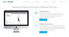 Desktop Screenshot of filemaker.conserve.de