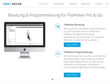Tablet Screenshot of filemaker.conserve.de